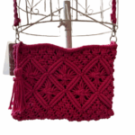 BANDOLERA CROCHET FUCSIA