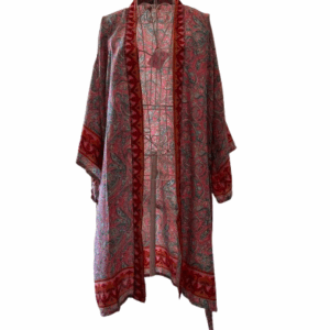 KAFTÁN PAISLEY TURQUESA Y ROSA