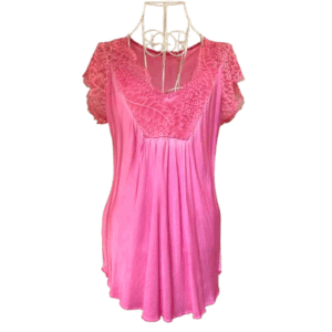 LENCERA FUCSIA MANGA CORTA